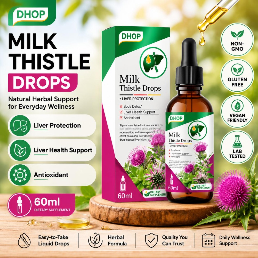 Milk Thistle Silymarin - DHOP Mariadistel Druppels Silymarin Extract Leverondersteuning