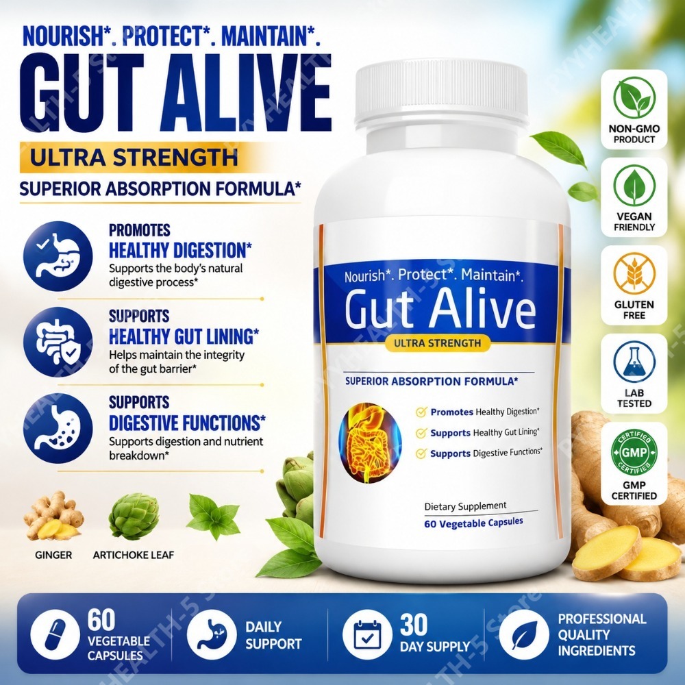Tulsi Holy Basil - Gut Alive Natuurlijk Supplement voor de