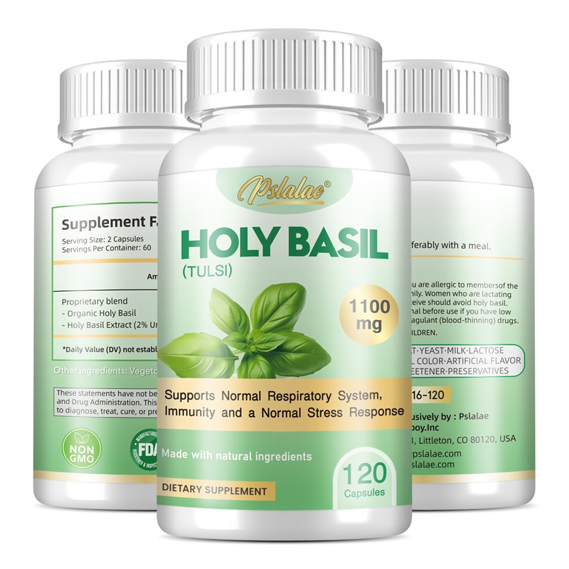 Tulsi Holy Basil - Heilige basilicumcapsules - Verbeter de immuniteit,
