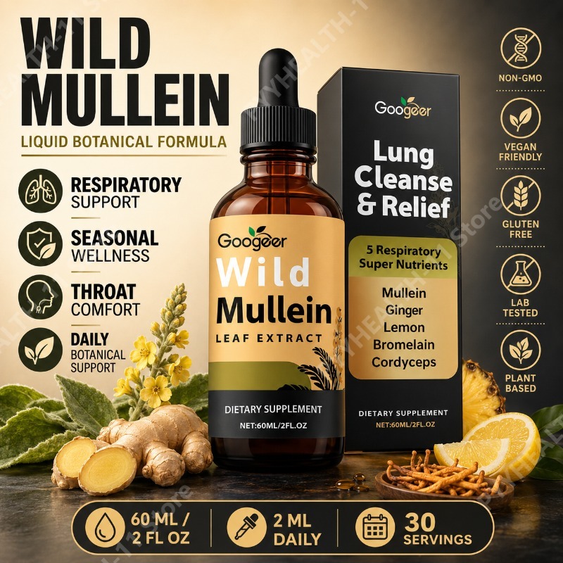 Herbal Wellness In - Mullein Vloeibare Druppels Kruidenmengsel met Gember