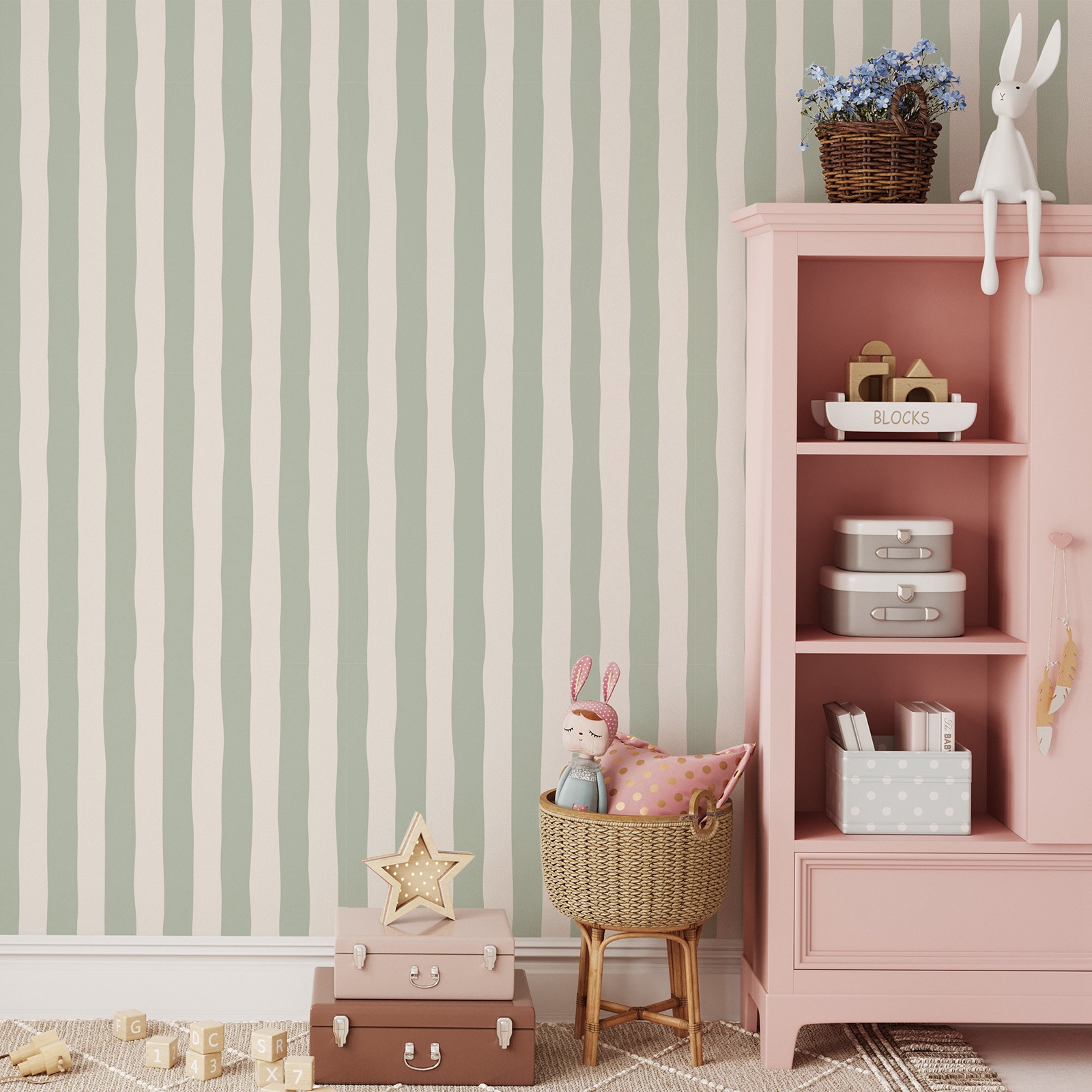 Afneembaar behang Saliegroene  - Herbal Wallpaper recensie en prijs