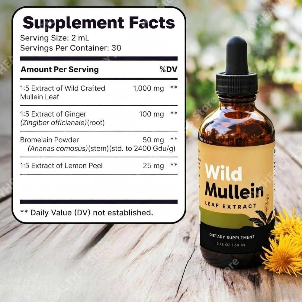 Wild Mullein Bladdruppels met  - Herbal Wellness In recensie en prijs