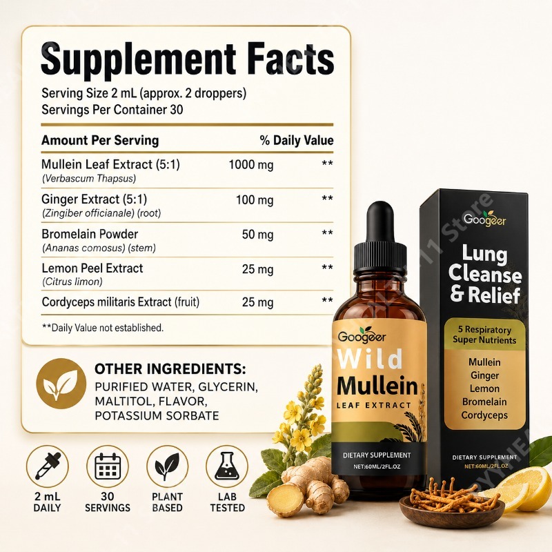 Mullein Vloeibare Druppels Kru - Herbal Wellness In recensie en prijs