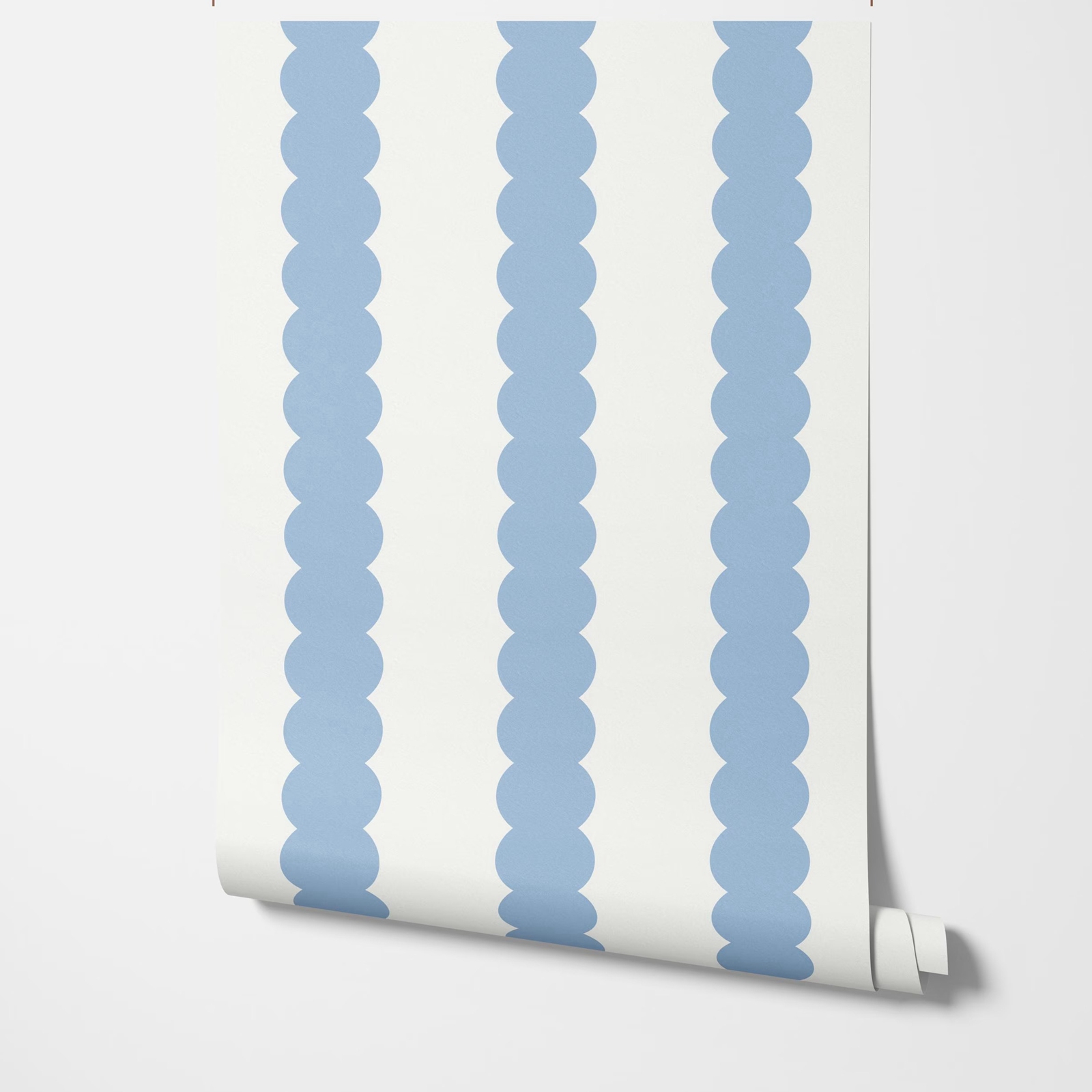 Blauwe abstracte bubbellijnen  - Herbal Wallpaper recensie en prijs